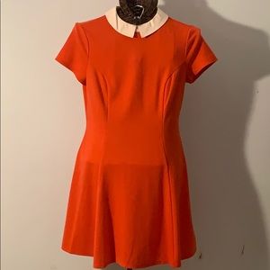 ASOS white collar skater skirt dress